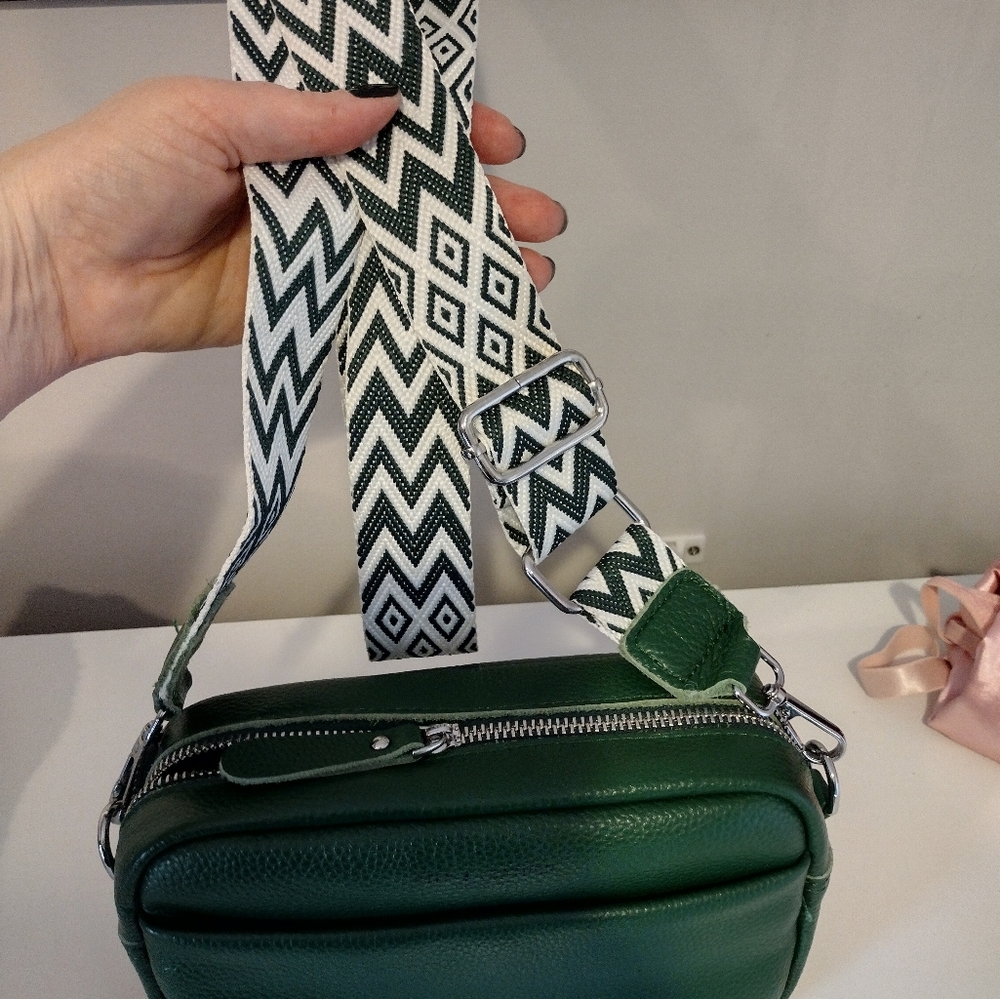 Leather crossbody